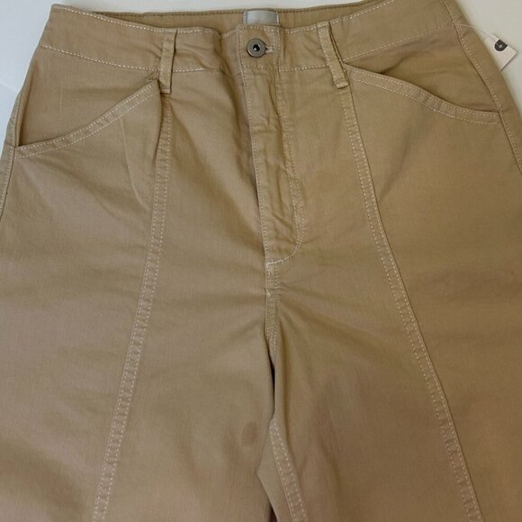 Anthropologie The Delaney Crop High-Rise Wide-Leg Jeans by Maeve Size 30T - Picture 3 of 10